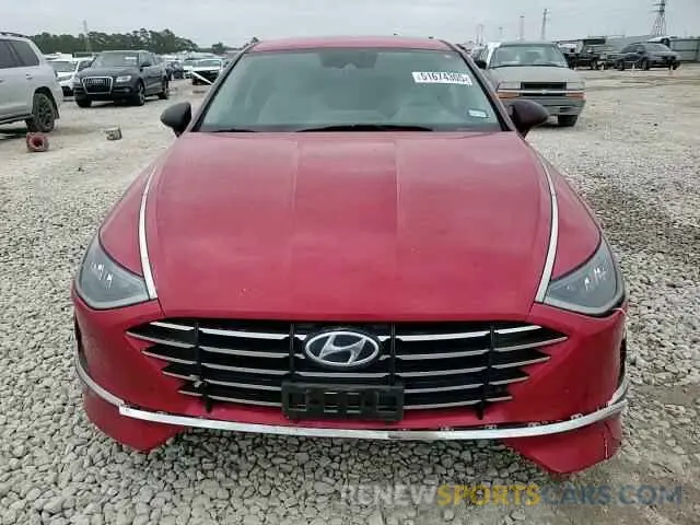 11 fotografías del automóvil dañado 5NPEG4JAXMH116976 HYUNDAI SONATA 2021