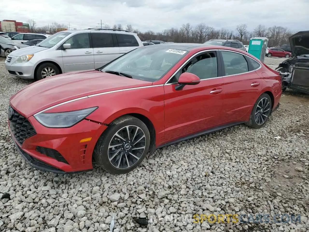 1 fotografías del automóvil dañado 5NPEH4J20MH090314 HYUNDAI SONATA 2021