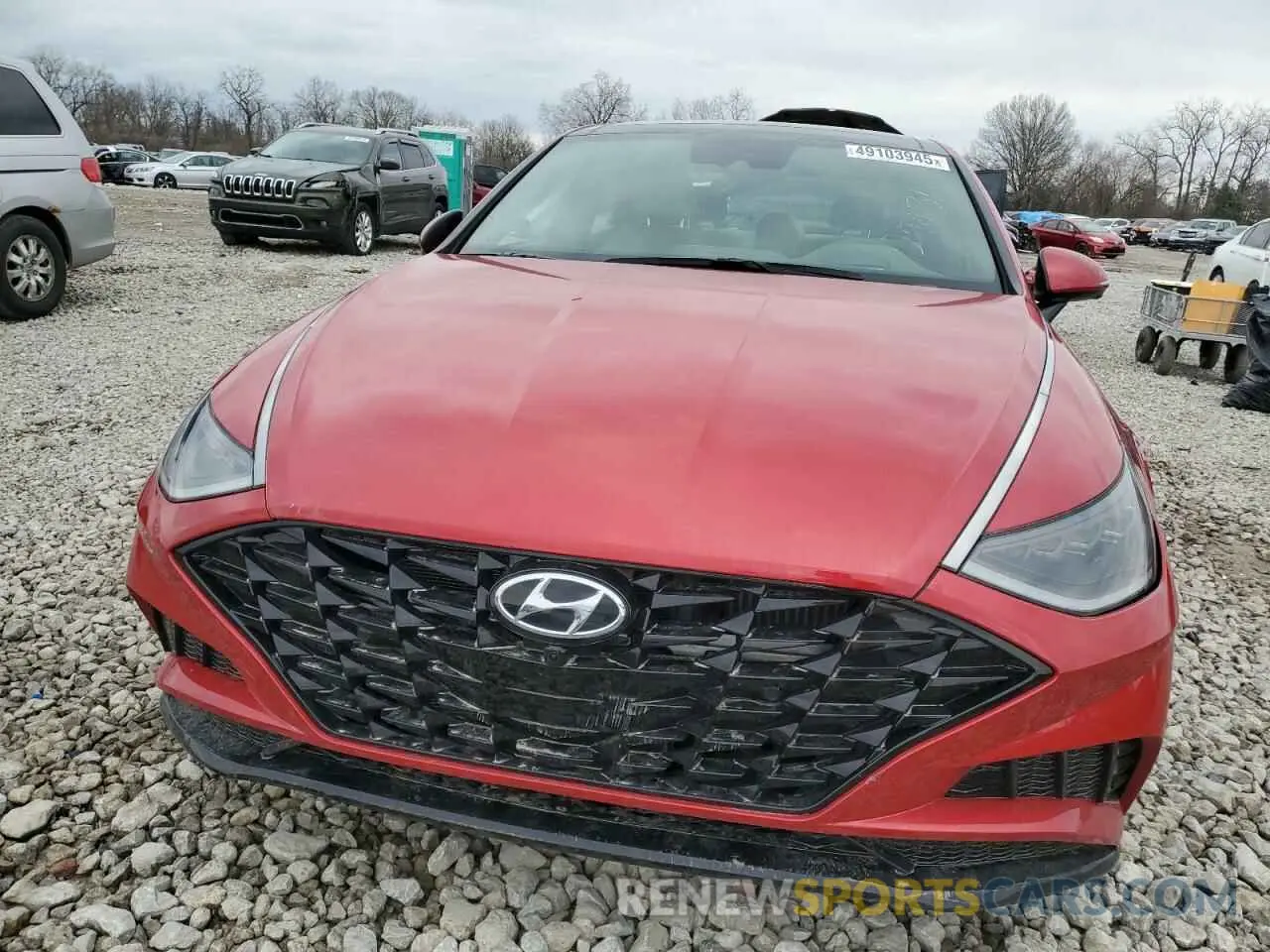 5 fotografías del automóvil dañado 5NPEH4J20MH090314 HYUNDAI SONATA 2021