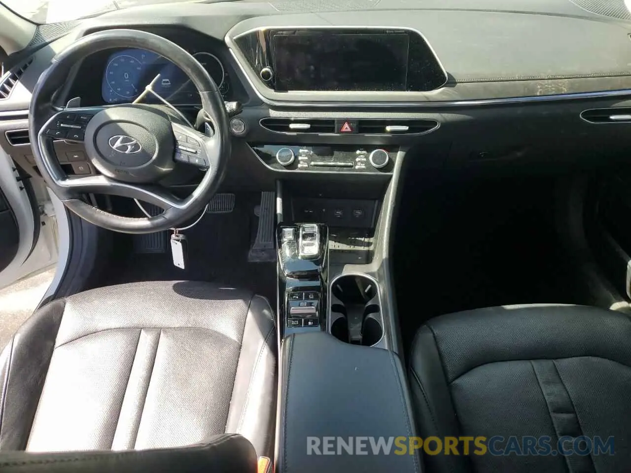 8 fotografías del automóvil dañado 5NPEH4J20MH105930 HYUNDAI SONATA 2021