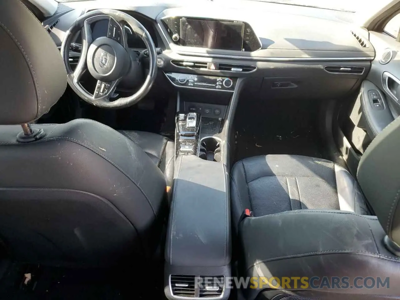 8 fotografías del automóvil dañado 5NPEH4J22MH101023 HYUNDAI SONATA 2021