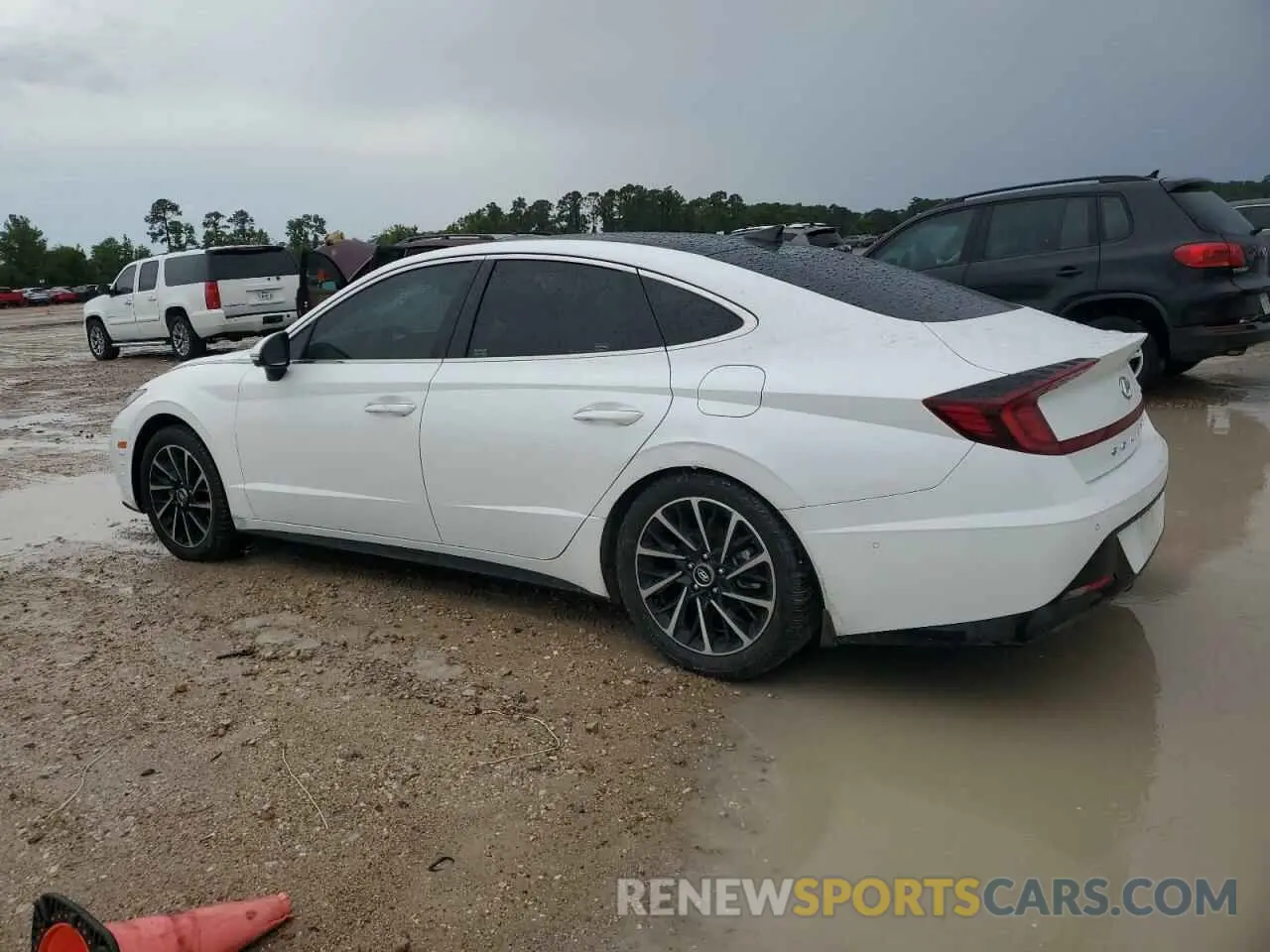2 fotografías del automóvil dañado 5NPEH4J22MH101653 HYUNDAI SONATA 2021