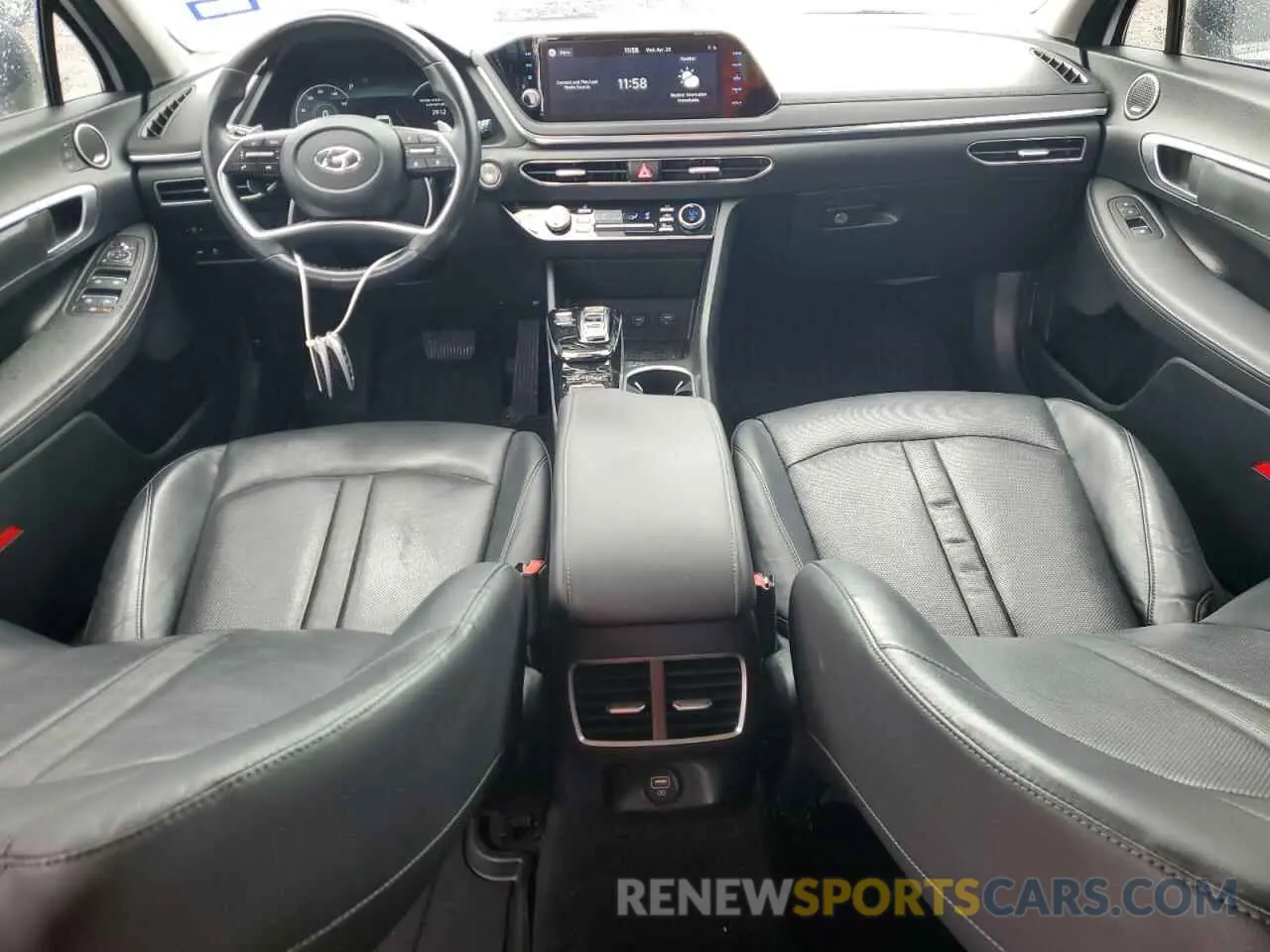 8 fotografías del automóvil dañado 5NPEH4J22MH101653 HYUNDAI SONATA 2021