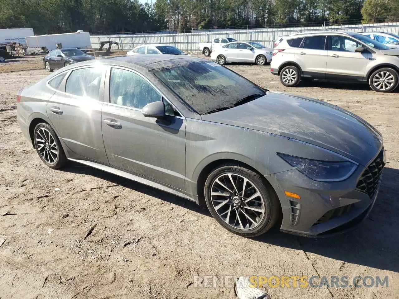4 fotografías del automóvil dañado 5NPEH4J23MH095748 HYUNDAI SONATA 2021