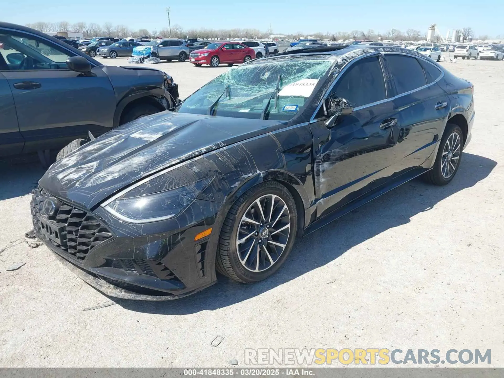 2 fotografías del automóvil dañado 5NPEH4J23MH098262 HYUNDAI SONATA 2021