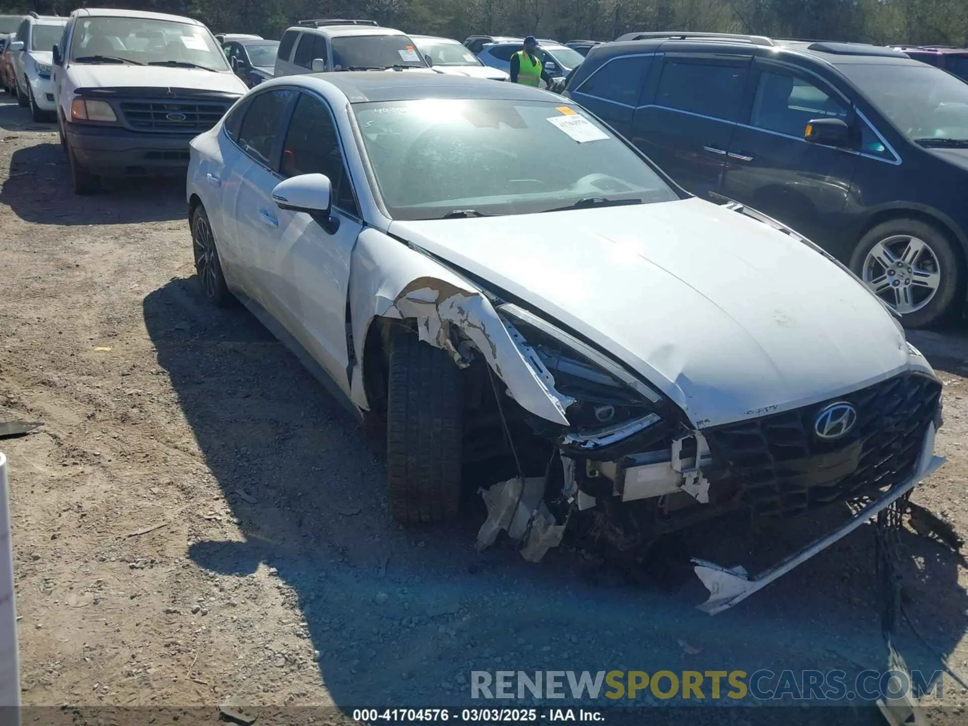 1 fotografías del automóvil dañado 5NPEH4J23MH115934 HYUNDAI SONATA 2021