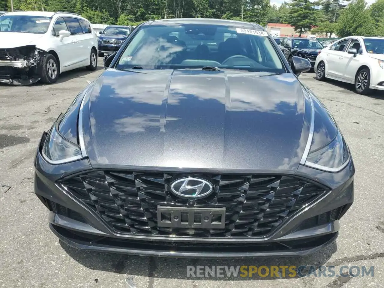 5 fotografías del automóvil dañado 5NPEH4J24MH072558 HYUNDAI SONATA 2021