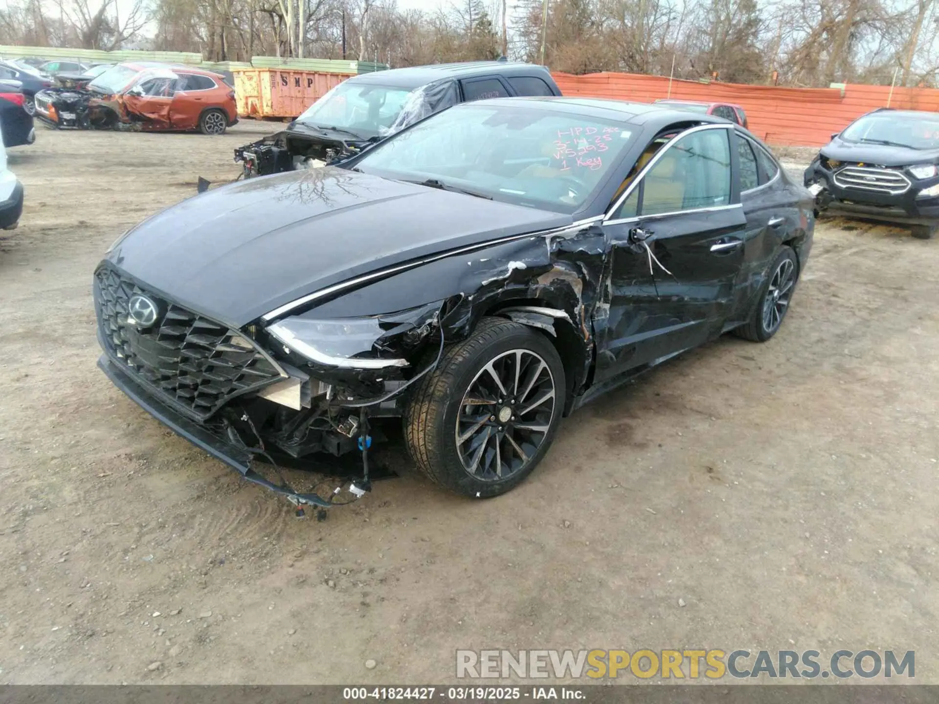 2 fotografías del automóvil dañado 5NPEH4J24MH085293 HYUNDAI SONATA 2021