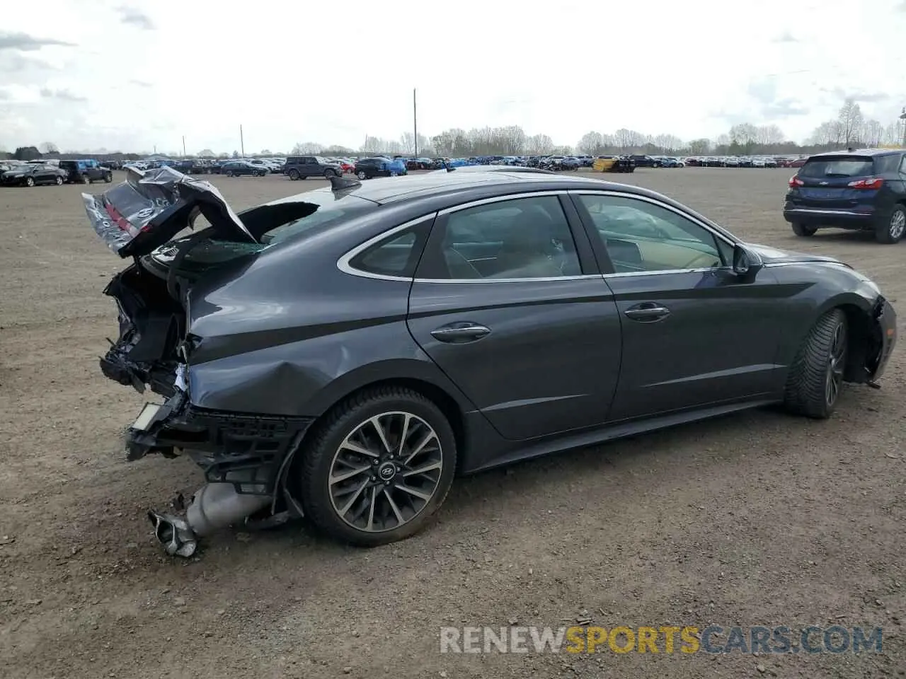 3 fotografías del automóvil dañado 5NPEH4J24MH088078 HYUNDAI SONATA 2021