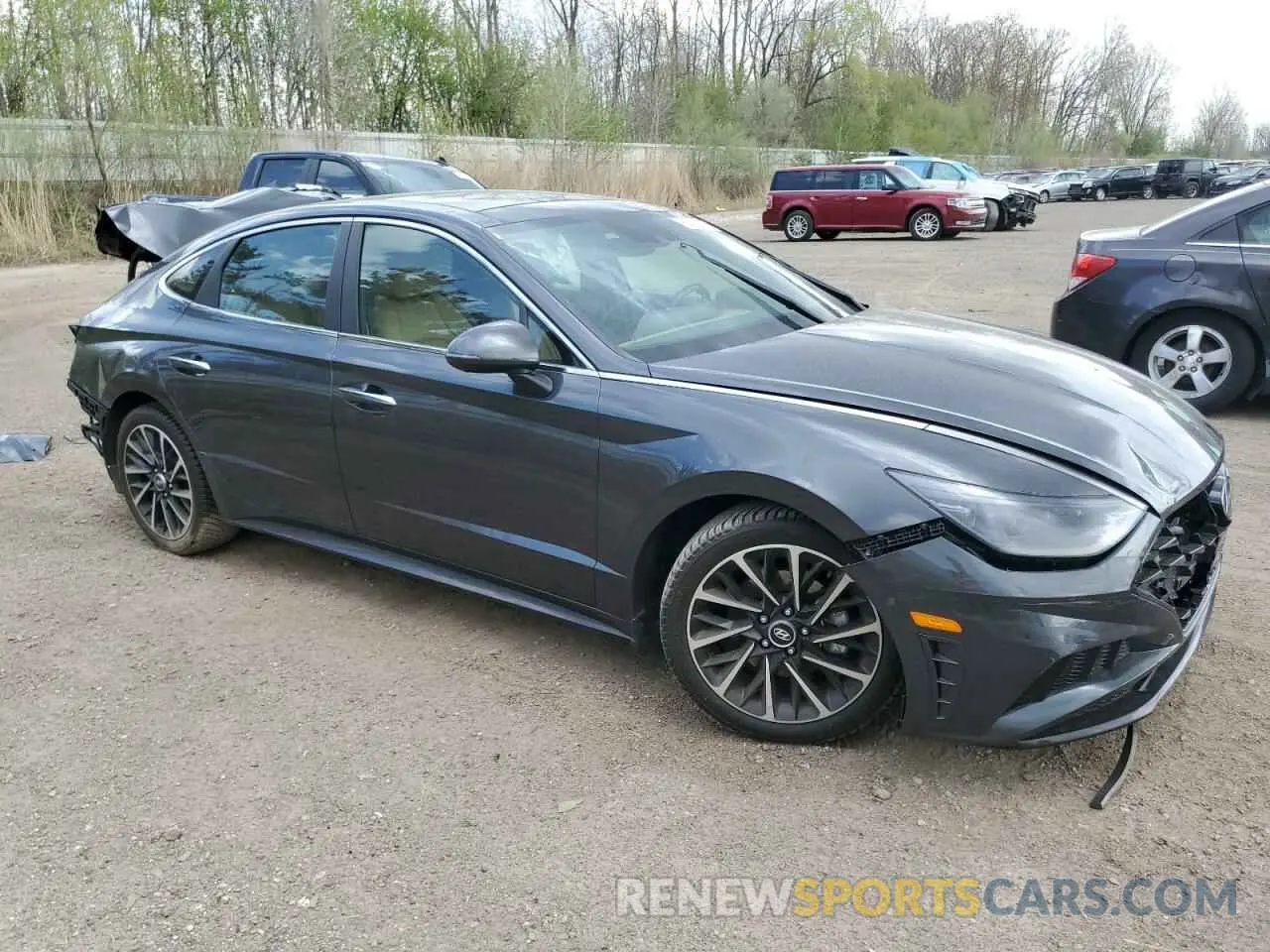 4 fotografías del automóvil dañado 5NPEH4J24MH088078 HYUNDAI SONATA 2021