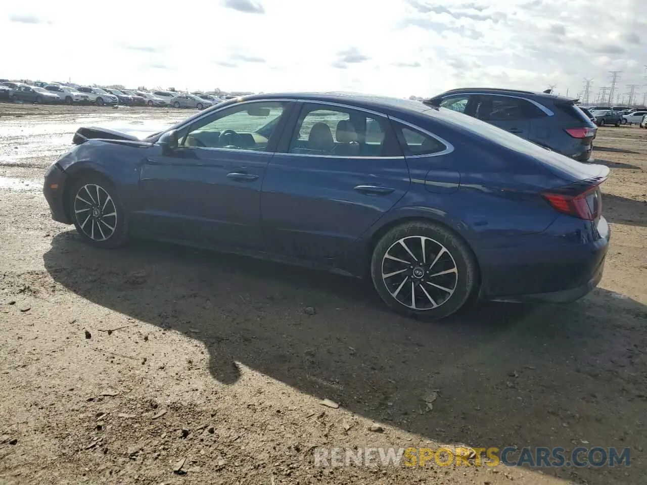 2 fotografías del automóvil dañado 5NPEH4J25MH097372 HYUNDAI SONATA 2021