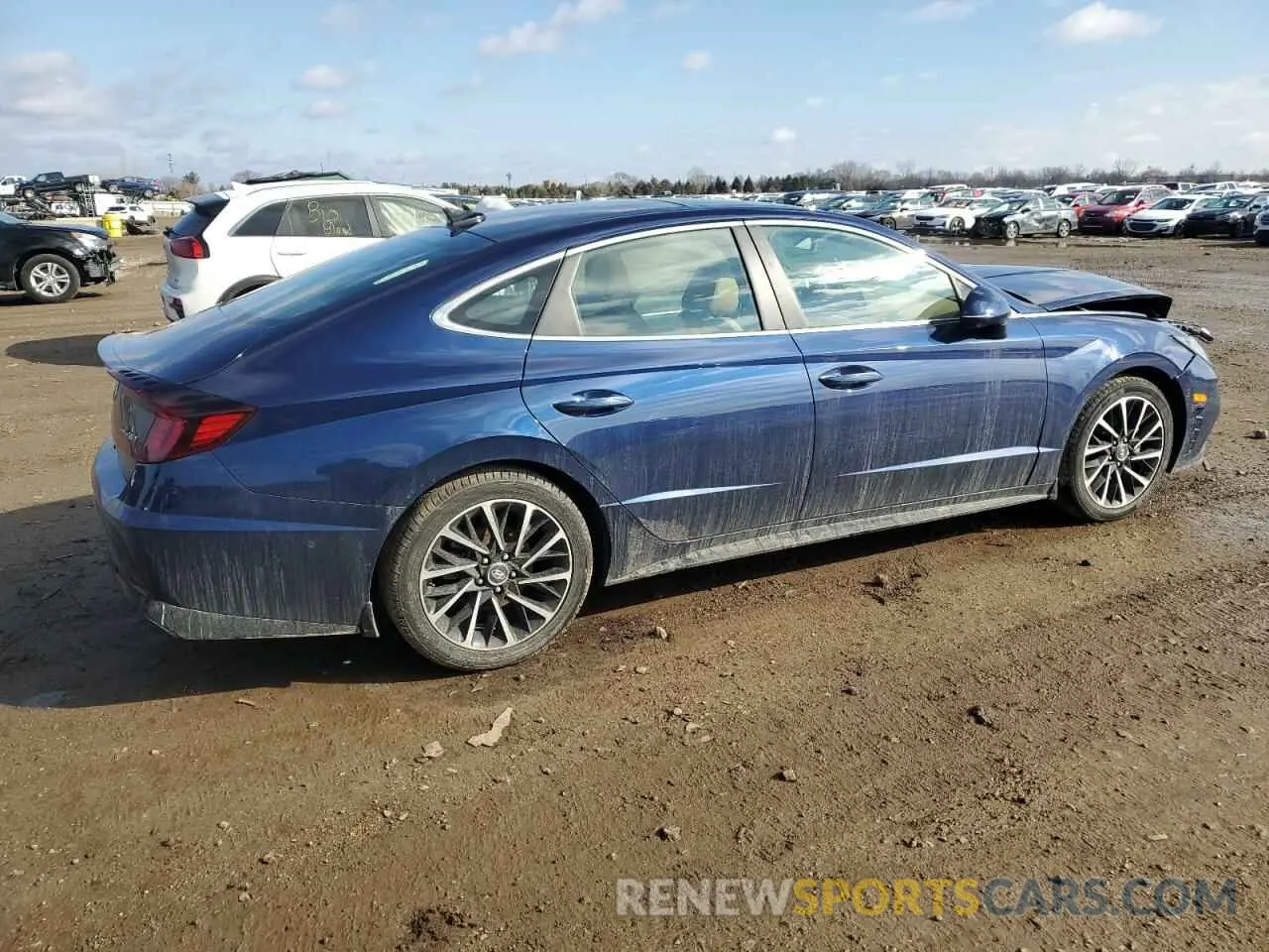 3 fotografías del automóvil dañado 5NPEH4J25MH097372 HYUNDAI SONATA 2021