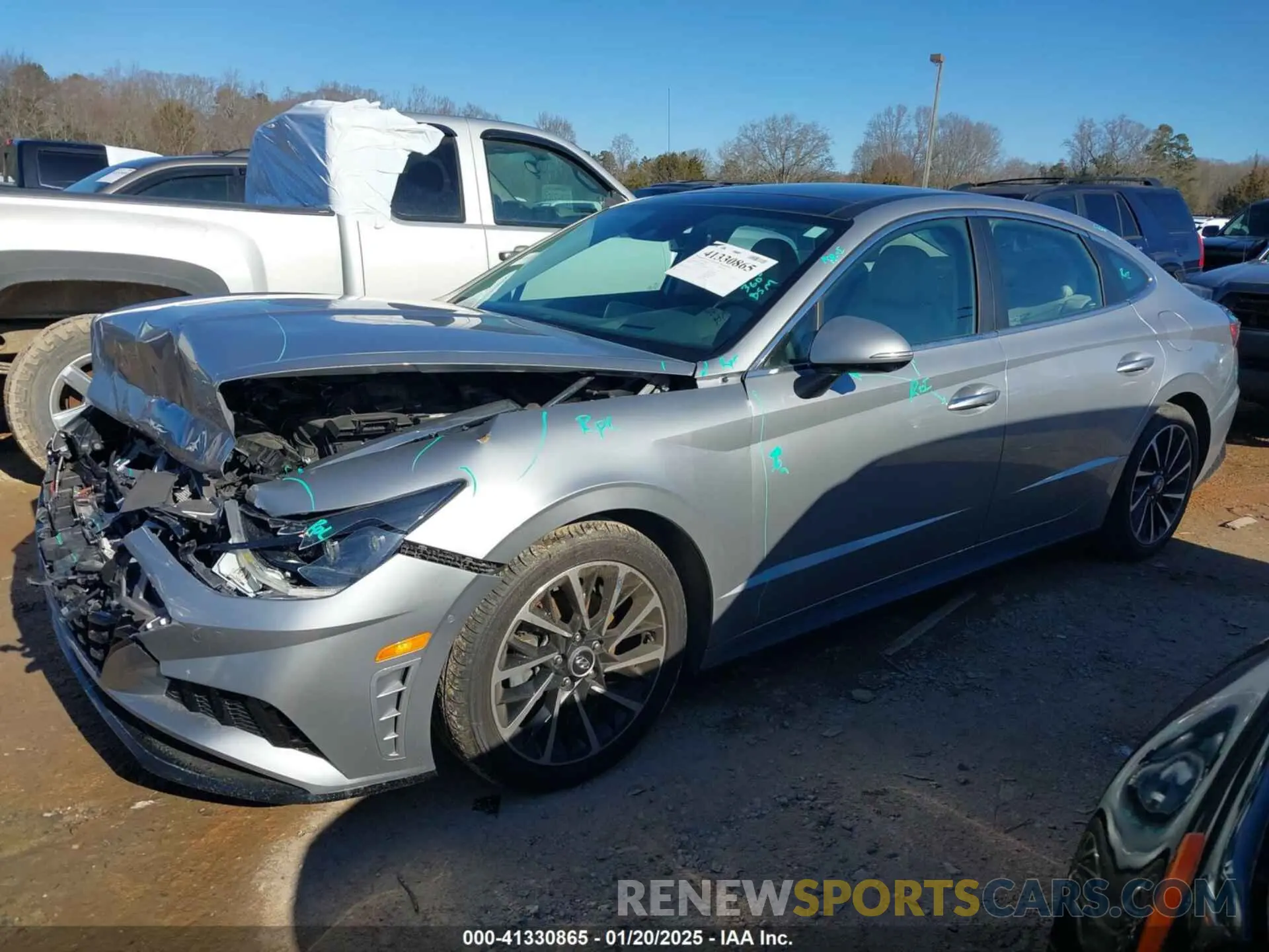 2 fotografías del automóvil dañado 5NPEH4J26MH066194 HYUNDAI SONATA 2021