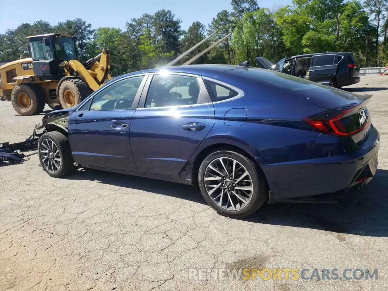 2 fotografías del automóvil dañado 5NPEH4J26MH118293 HYUNDAI SONATA 2021