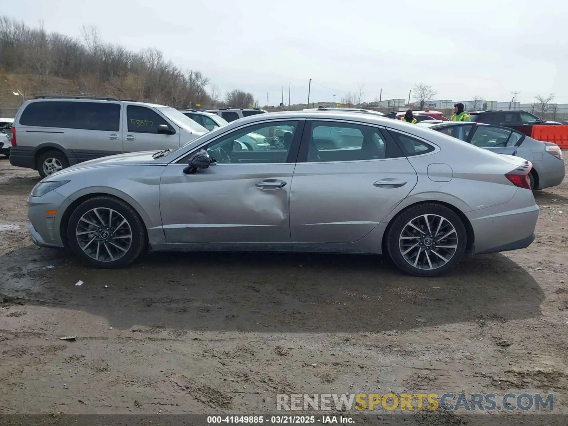 14 fotografías del automóvil dañado 5NPEH4J26MH123073 HYUNDAI SONATA 2021