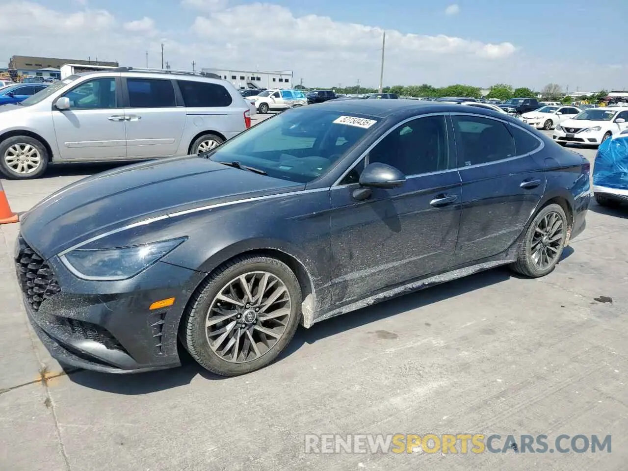 1 fotografías del automóvil dañado 5NPEH4J27MH118786 HYUNDAI SONATA 2021