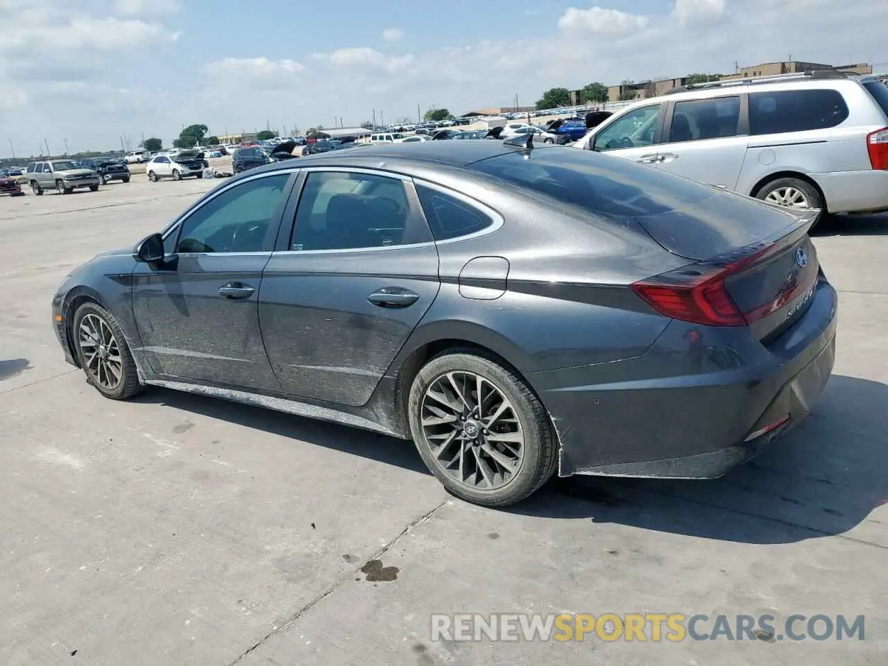 2 fotografías del automóvil dañado 5NPEH4J27MH118786 HYUNDAI SONATA 2021
