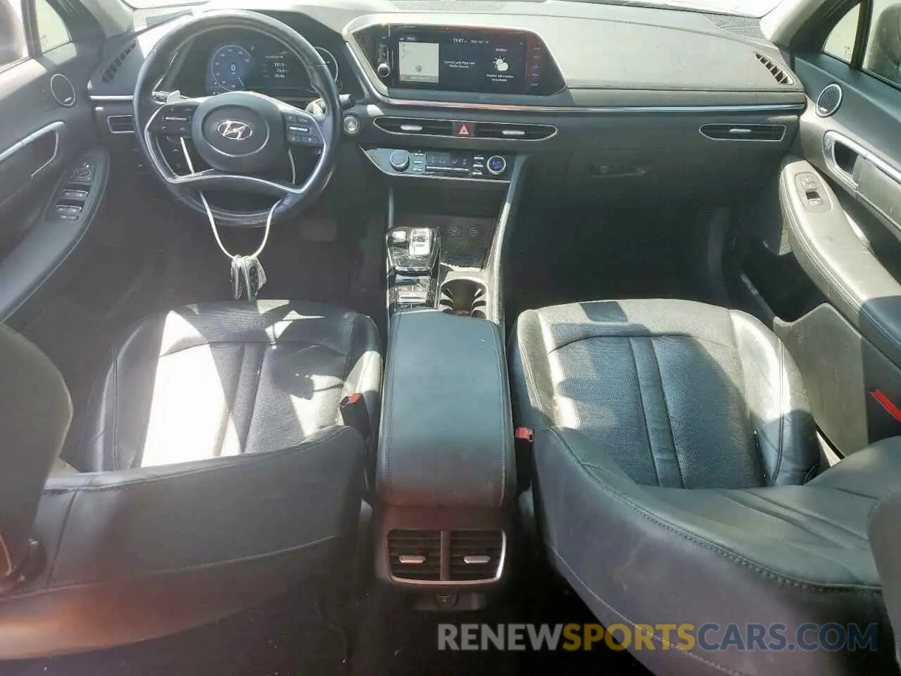 8 fotografías del automóvil dañado 5NPEH4J27MH118786 HYUNDAI SONATA 2021