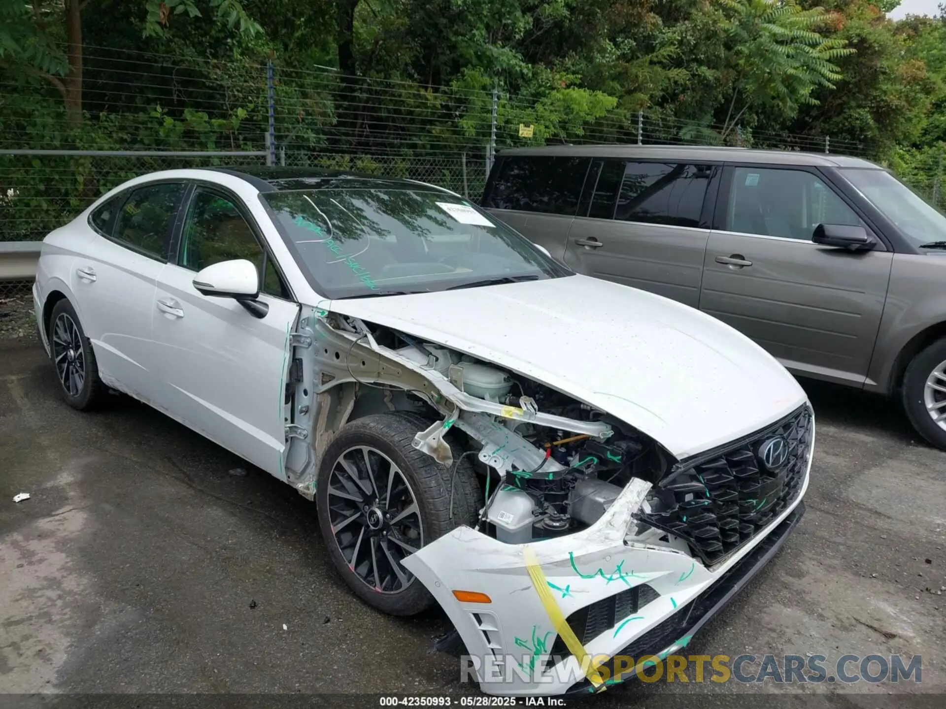 1 fotografías del automóvil dañado 5NPEH4J29MH074774 HYUNDAI SONATA 2021