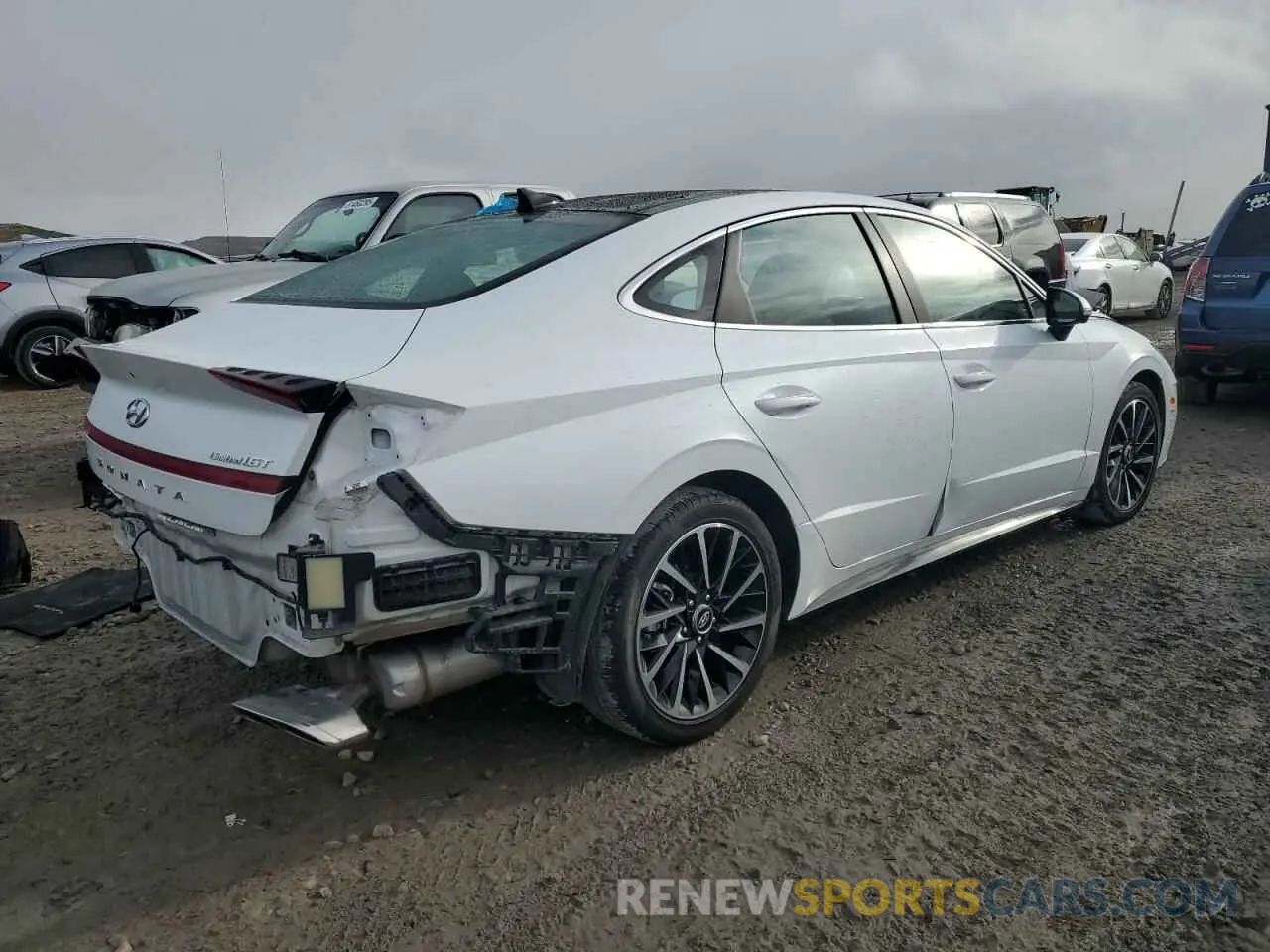 3 fotografías del automóvil dañado 5NPEH4J29MH082129 HYUNDAI SONATA 2021