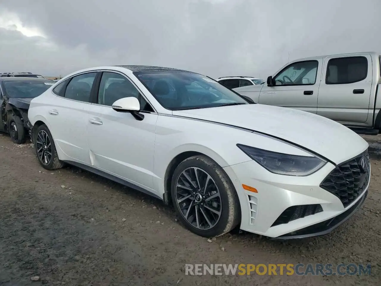 4 fotografías del automóvil dañado 5NPEH4J29MH082129 HYUNDAI SONATA 2021