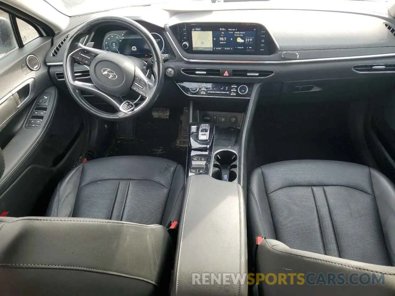 8 fotografías del automóvil dañado 5NPEH4J29MH082129 HYUNDAI SONATA 2021