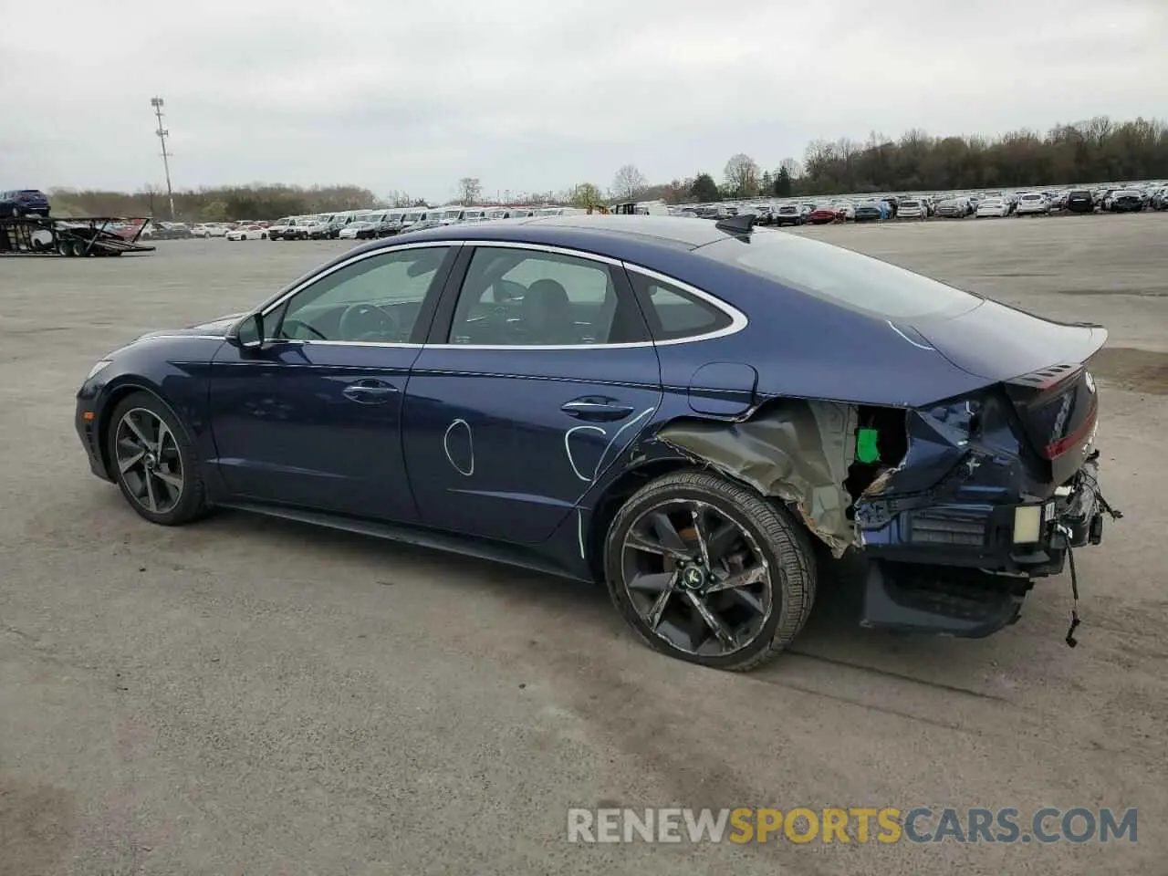 2 fotografías del automóvil dañado 5NPEJ4J20MH110100 HYUNDAI SONATA 2021