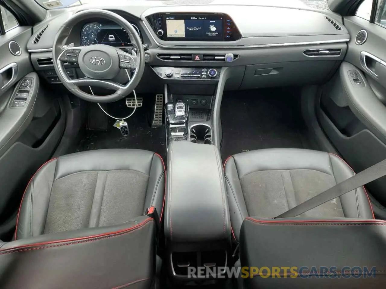 8 fotografías del automóvil dañado 5NPEJ4J20MH110100 HYUNDAI SONATA 2021