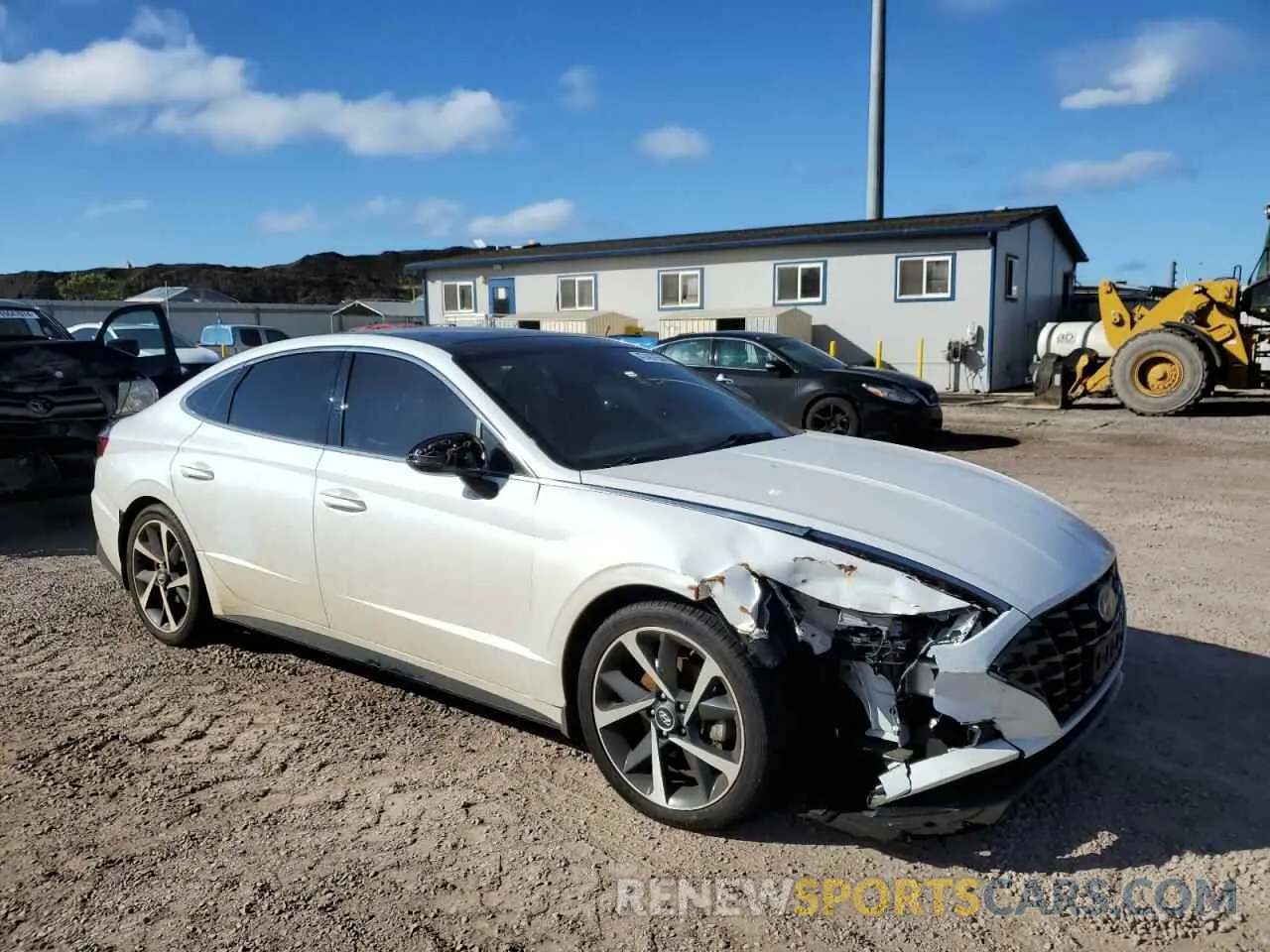 4 fotografías del automóvil dañado 5NPEJ4J21MH081383 HYUNDAI SONATA 2021