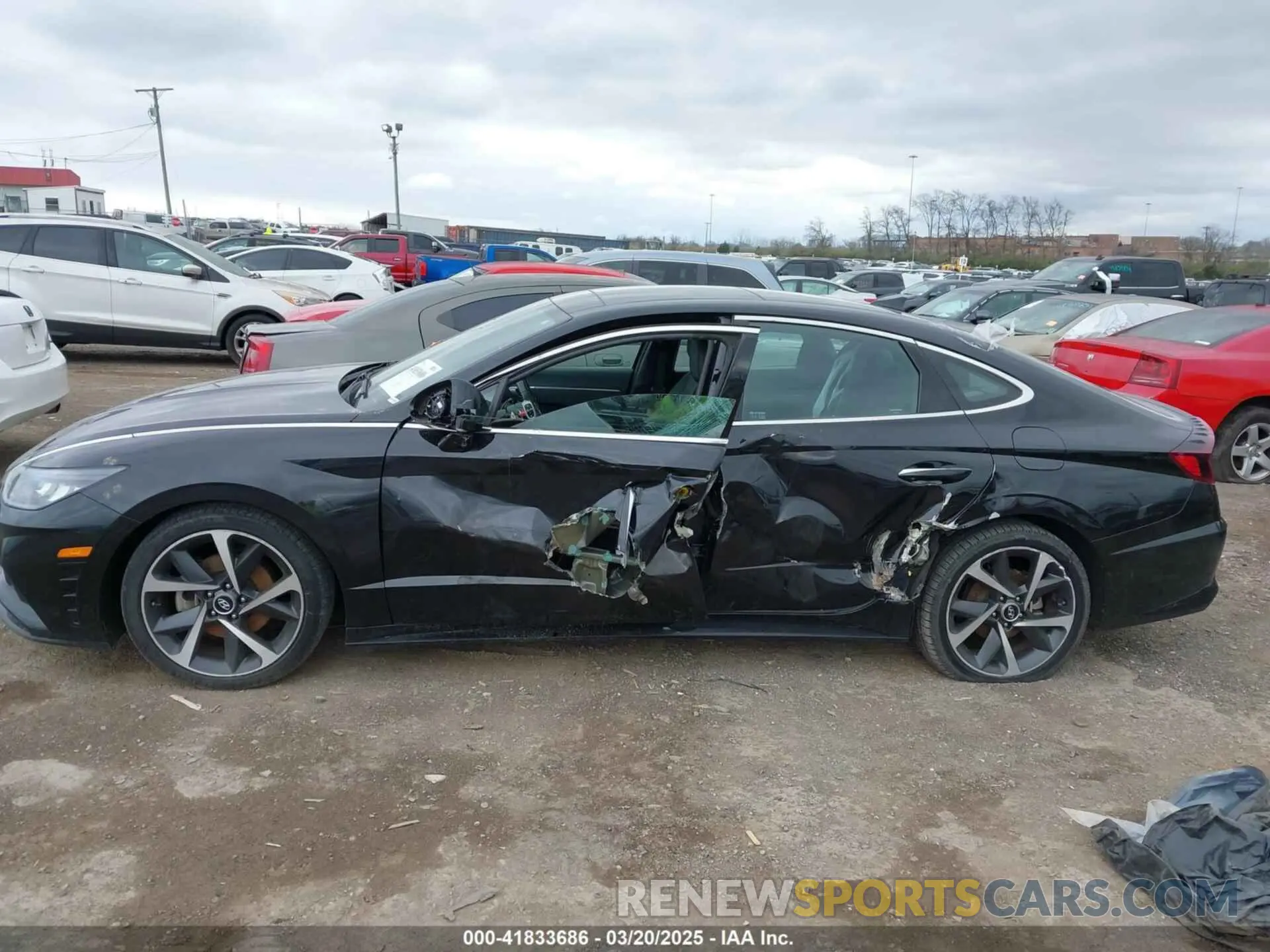 6 fotografías del automóvil dañado 5NPEJ4J21MH111126 HYUNDAI SONATA 2021