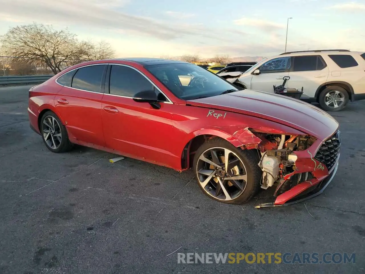 4 fotografías del automóvil dañado 5NPEJ4J22MH103617 HYUNDAI SONATA 2021