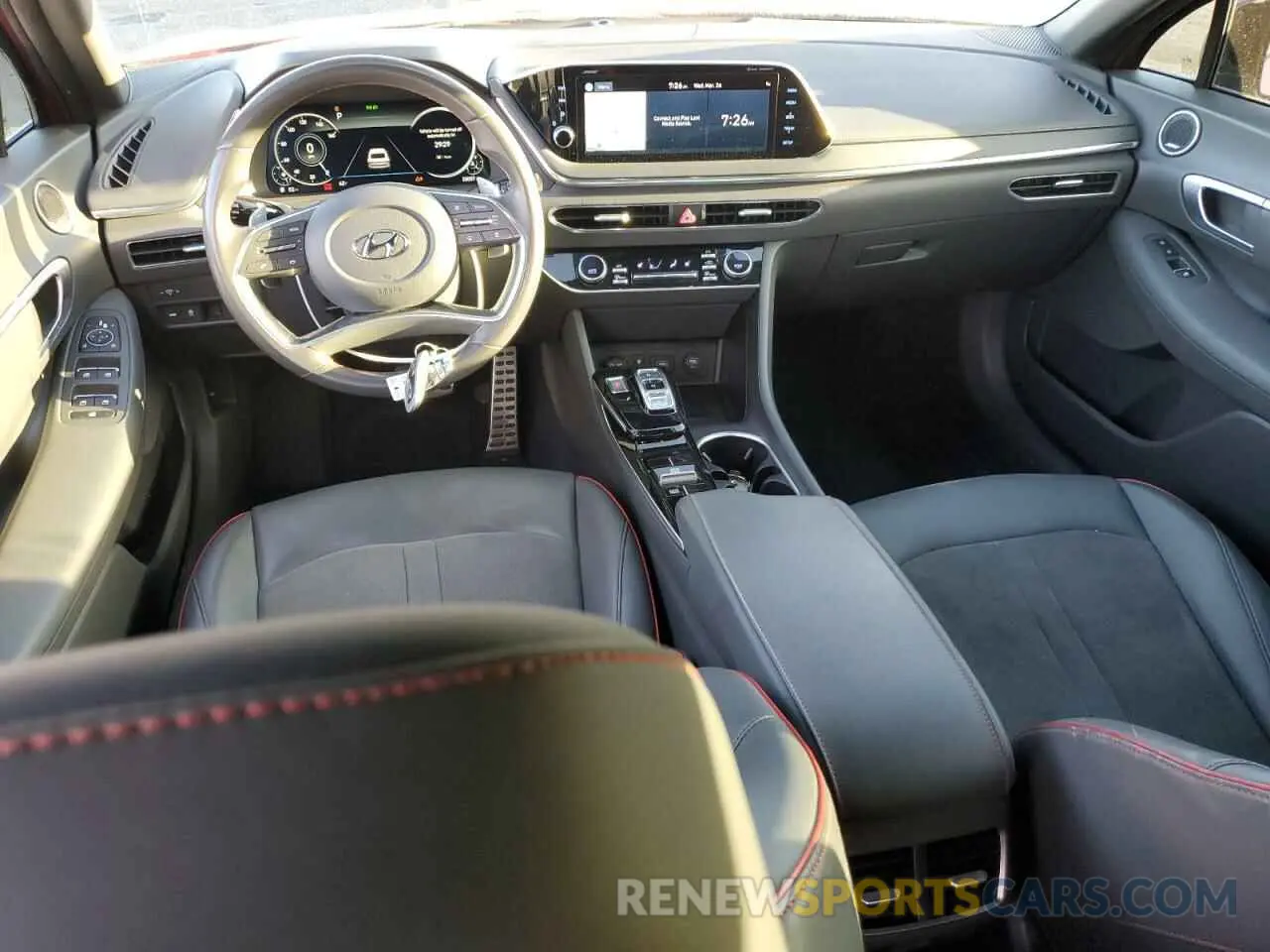 8 fotografías del automóvil dañado 5NPEJ4J22MH103617 HYUNDAI SONATA 2021