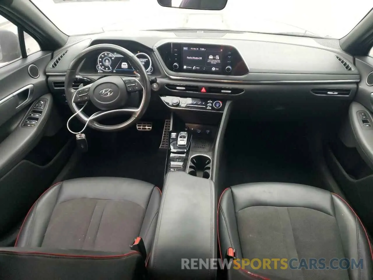 8 fotografías del automóvil dañado 5NPEJ4J22MH120806 HYUNDAI SONATA 2021