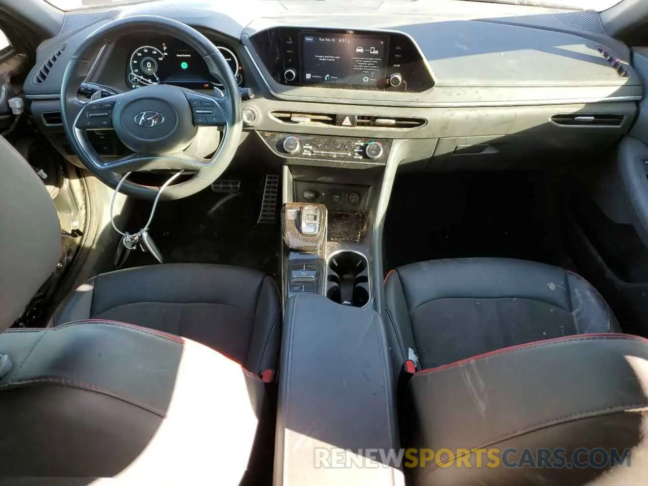 8 fotografías del automóvil dañado 5NPEJ4J24MH064786 HYUNDAI SONATA 2021