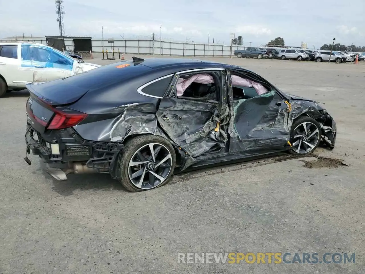 3 fotografías del automóvil dañado 5NPEJ4J24MH086304 HYUNDAI SONATA 2021