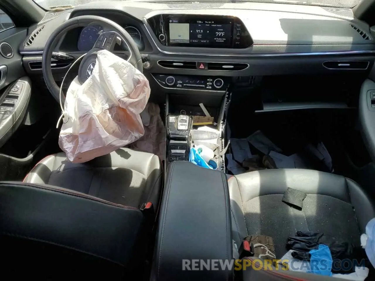 8 fotografías del automóvil dañado 5NPEJ4J24MH086304 HYUNDAI SONATA 2021