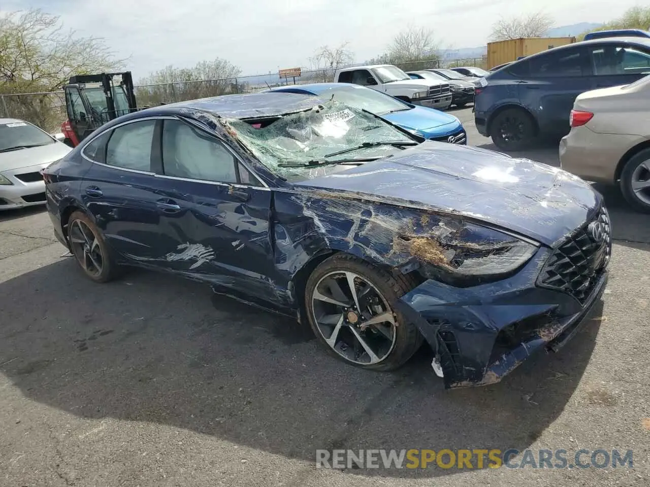 4 fotografías del automóvil dañado 5NPEJ4J24MH099022 HYUNDAI SONATA 2021