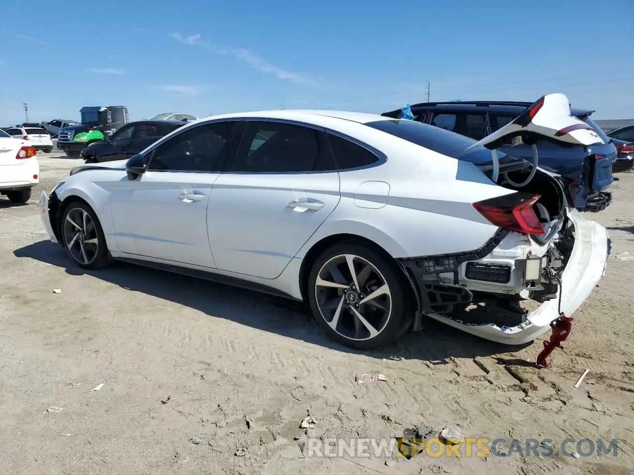 2 fotografías del automóvil dañado 5NPEJ4J25MH107998 HYUNDAI SONATA 2021