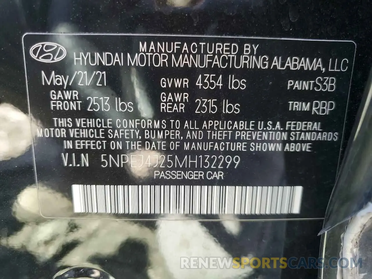 14 fotografías del automóvil dañado 5NPEJ4J25MH132299 HYUNDAI SONATA 2021