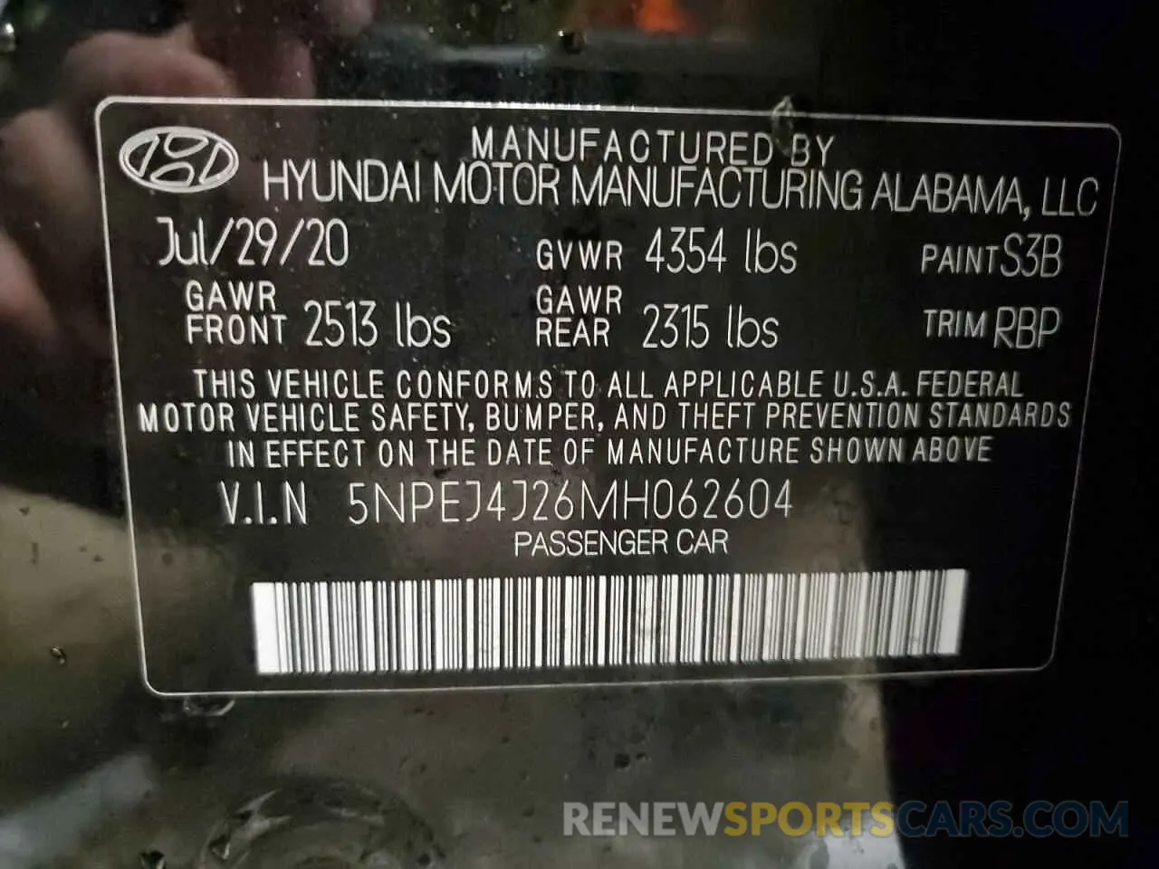12 fotografías del automóvil dañado 5NPEJ4J26MH062604 HYUNDAI SONATA 2021