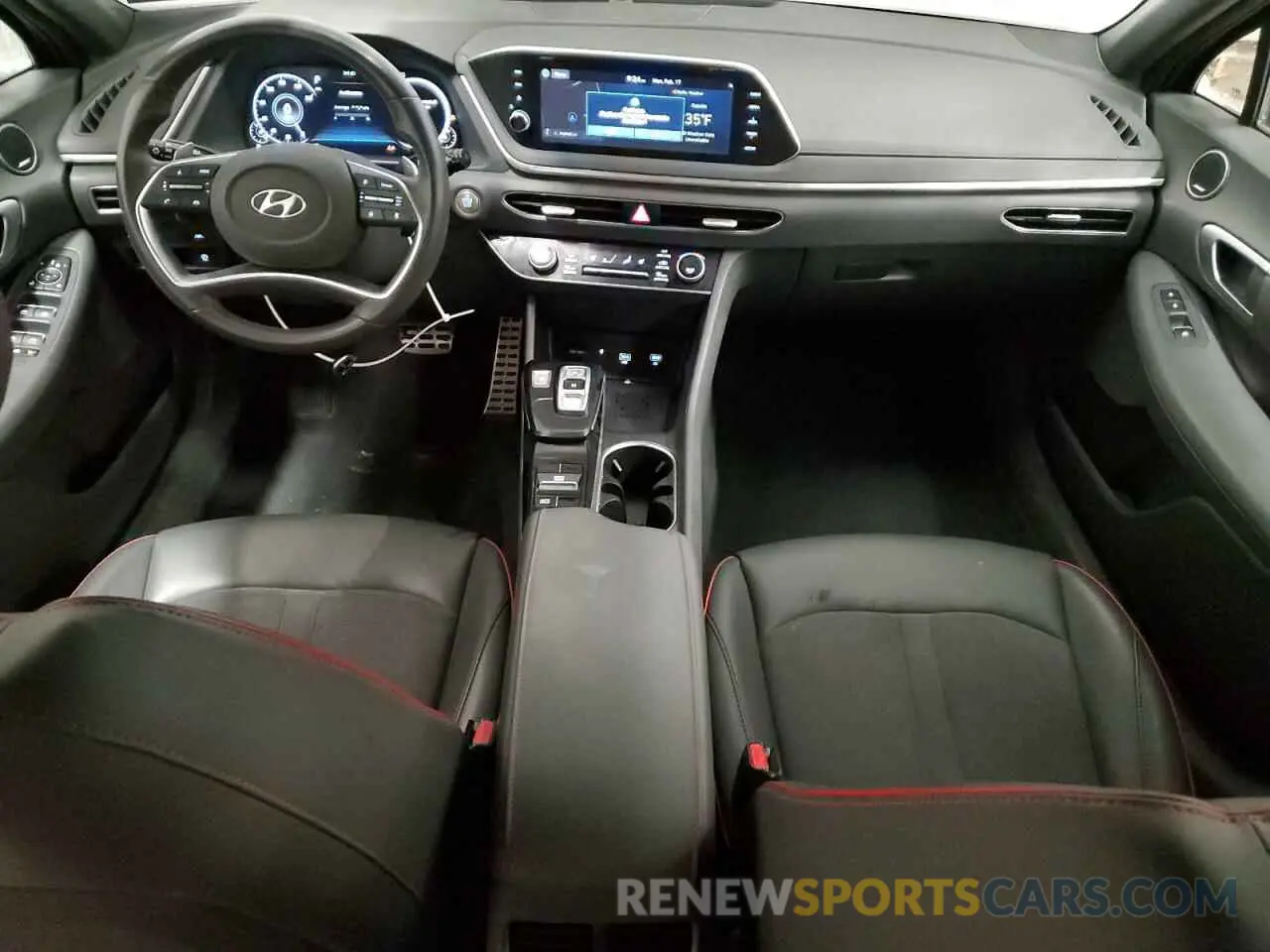 8 fotografías del automóvil dañado 5NPEJ4J26MH062604 HYUNDAI SONATA 2021