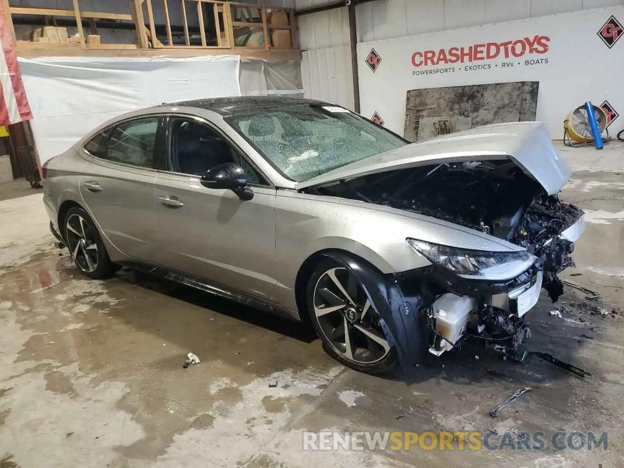 4 fotografías del automóvil dañado 5NPEJ4J26MH117777 HYUNDAI SONATA 2021