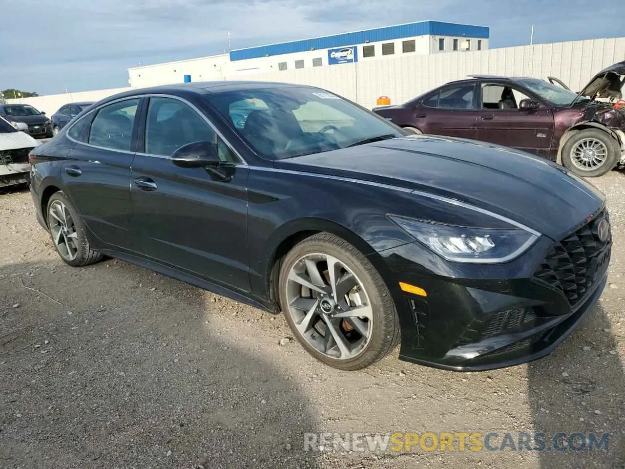 4 fotografías del automóvil dañado 5NPEJ4J27MH124513 HYUNDAI SONATA 2021