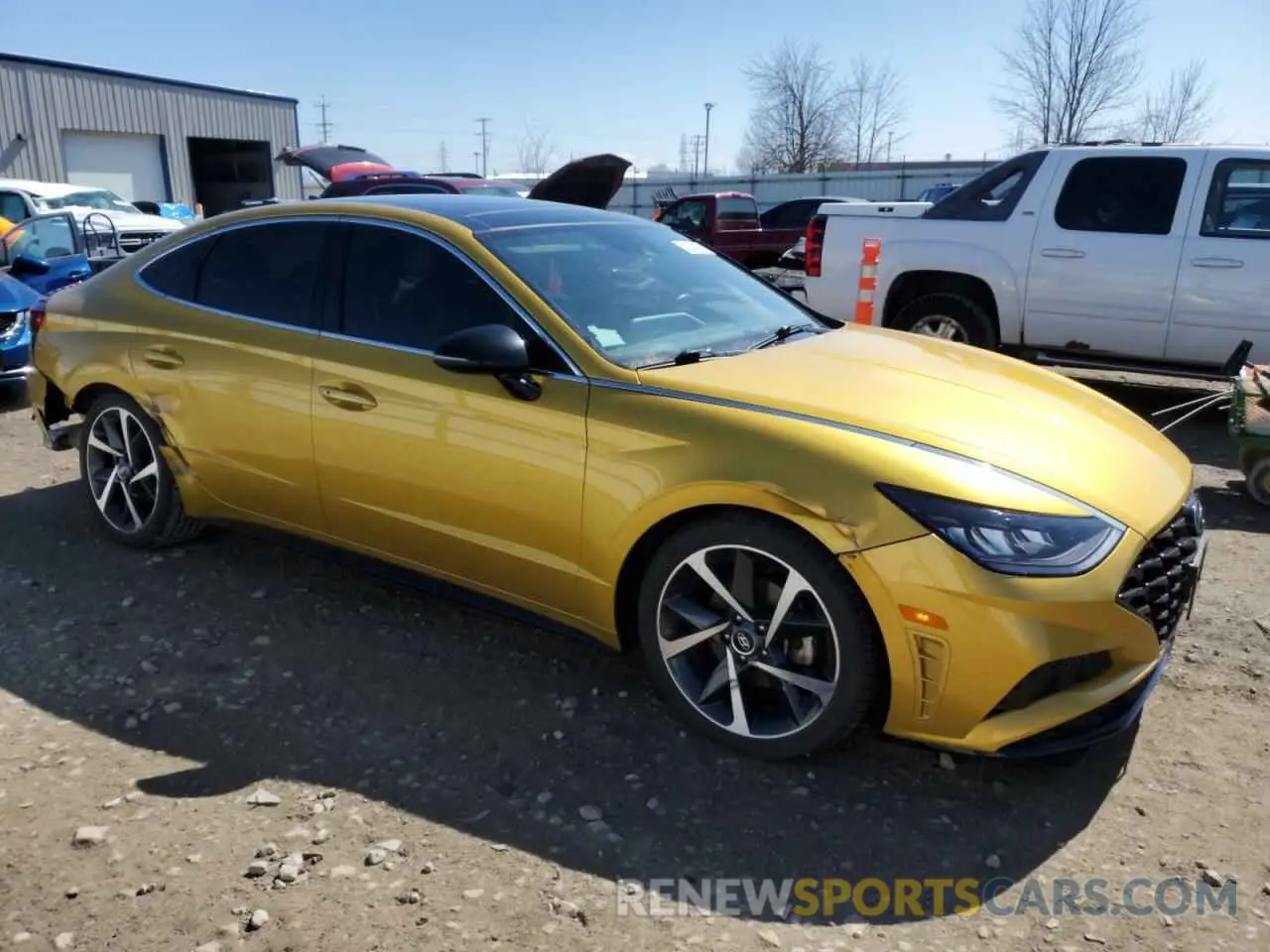 4 fotografías del automóvil dañado 5NPEJ4J29MH085598 HYUNDAI SONATA 2021