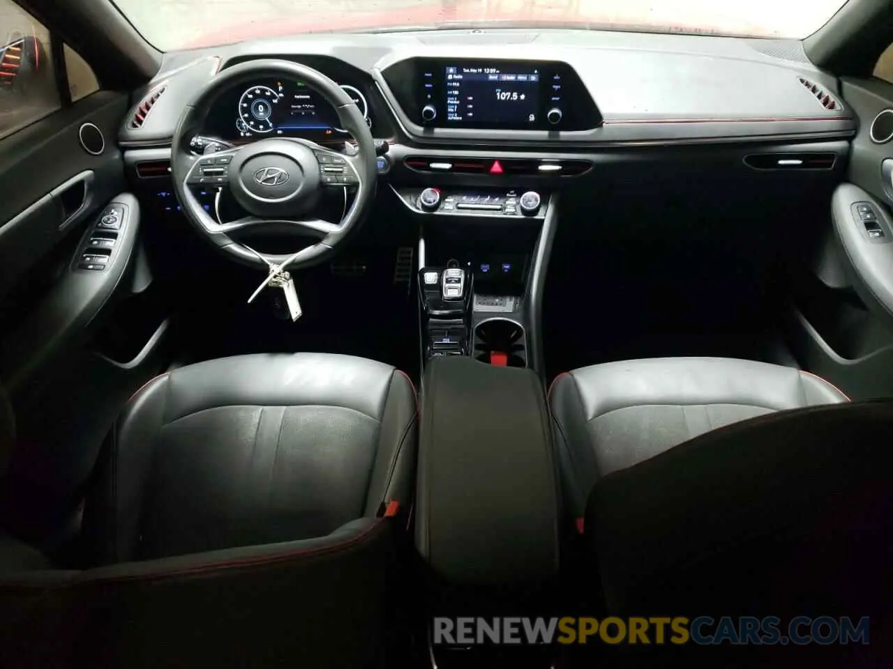 8 fotografías del automóvil dañado 5NPEJ4J29MH089702 HYUNDAI SONATA 2021