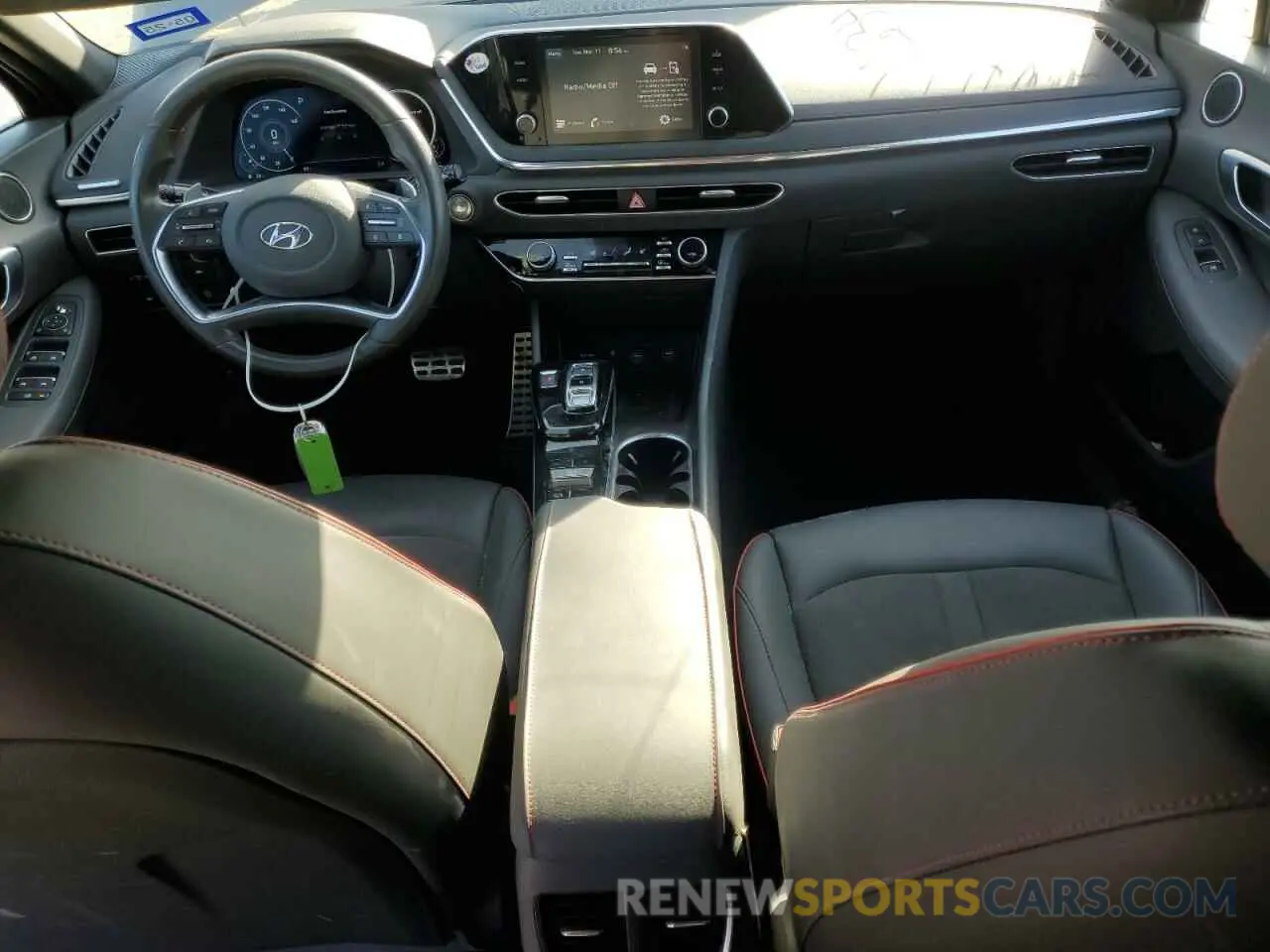 8 fotografías del automóvil dañado 5NPEJ4J2XMH089823 HYUNDAI SONATA 2021