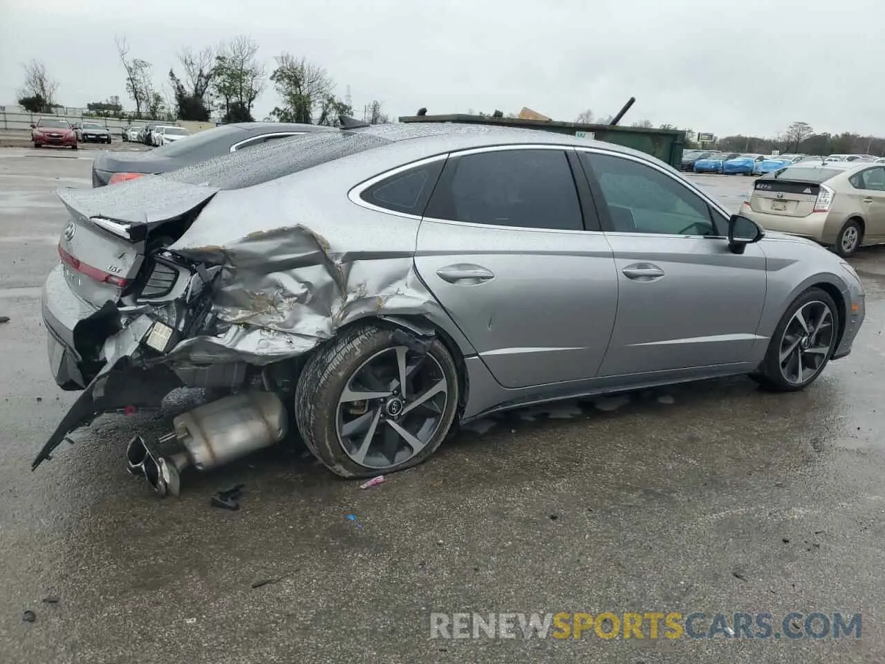 3 fotografías del automóvil dañado 5NPEJ4J2XMH128572 HYUNDAI SONATA 2021