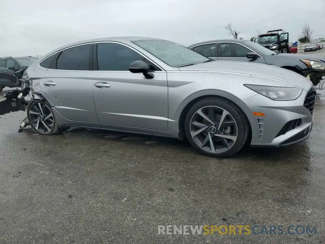 4 fotografías del automóvil dañado 5NPEJ4J2XMH128572 HYUNDAI SONATA 2021