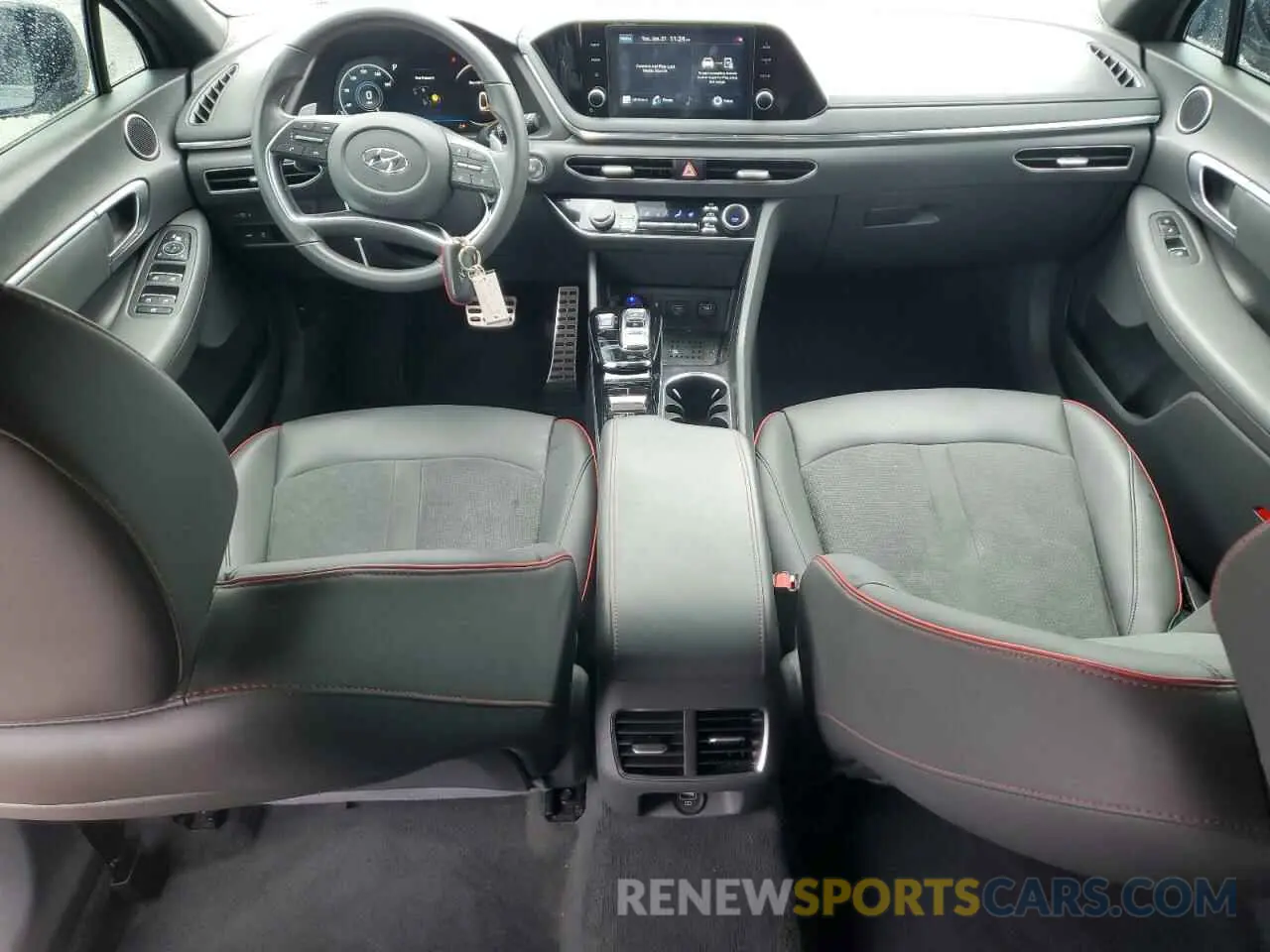 8 fotografías del automóvil dañado 5NPEJ4J2XMH128572 HYUNDAI SONATA 2021