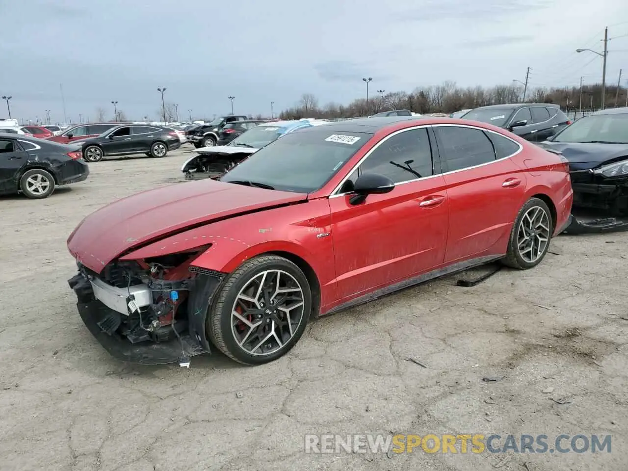 1 fotografías del automóvil dañado 5NPEK4JC2MH130953 HYUNDAI SONATA 2021